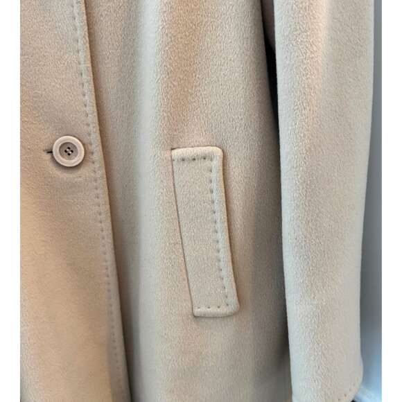 Cinzia Rocca Due Pure Wool Car Coat in Camel Color - Picture 5 of 6